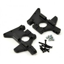RPM T/E-MAXX FRONT BULKHEADS BLACK RPM81062