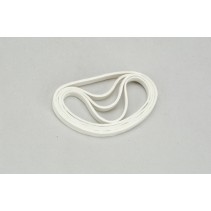 Slec White Rubber Band - 7"/178mm (Pk8) SL044D