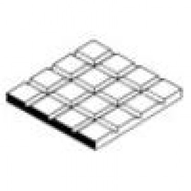 Square Tile 1/12  0.4 thick Evergreen 4502