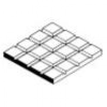 Square Tile 1/2  0.4 thick Evergreen 4507