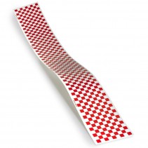 Monokote Trim Red/White Checkerboard T-TOPQ4111