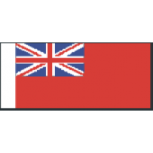 Fabric Flag A 20mm Modern Red Ensign GB03