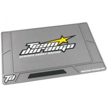 Large Team Durango Rubber Pit Mat Silver Grey TD390080