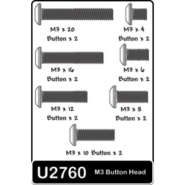 SPEED PACK - M3 BUTTON HEAD 4 to 20