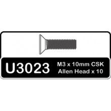SPEED PACK - M3x10 Csk Allen Hi-T