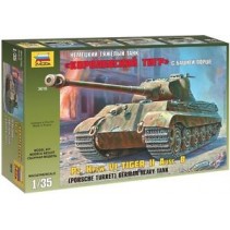 Zvezda Pz. Kpfw. VI Tiger II Ausf. B (Porsche Turret) German Heavy Tank Z3616