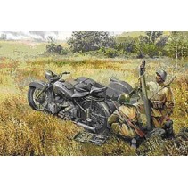 Zvezda Z3651 Soviet Motorcycle M-72 with Mortar 1/35