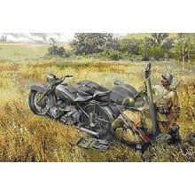 Zvezda Z3651 Soviet Motorcycle M-72 with Mortar 1/35