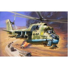 Zvezda Soviet Attack Helicopter MI-24P HIND 1/75 Z7315