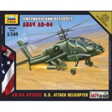 Zvezda AH-64 Apache U.S. Attack Helicopter 1:144 7408